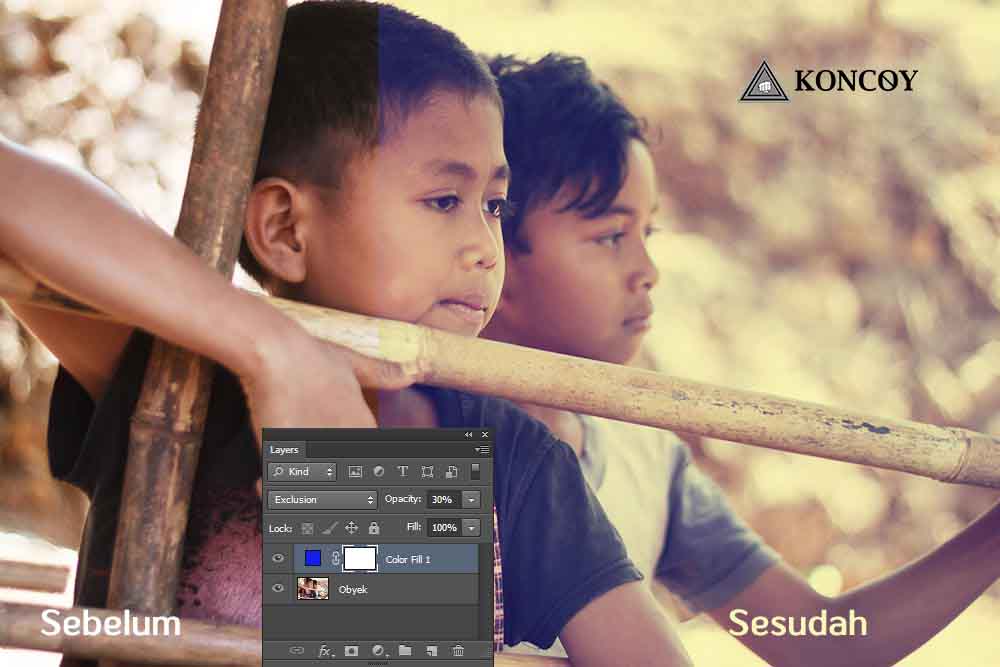 mengubah warna retro