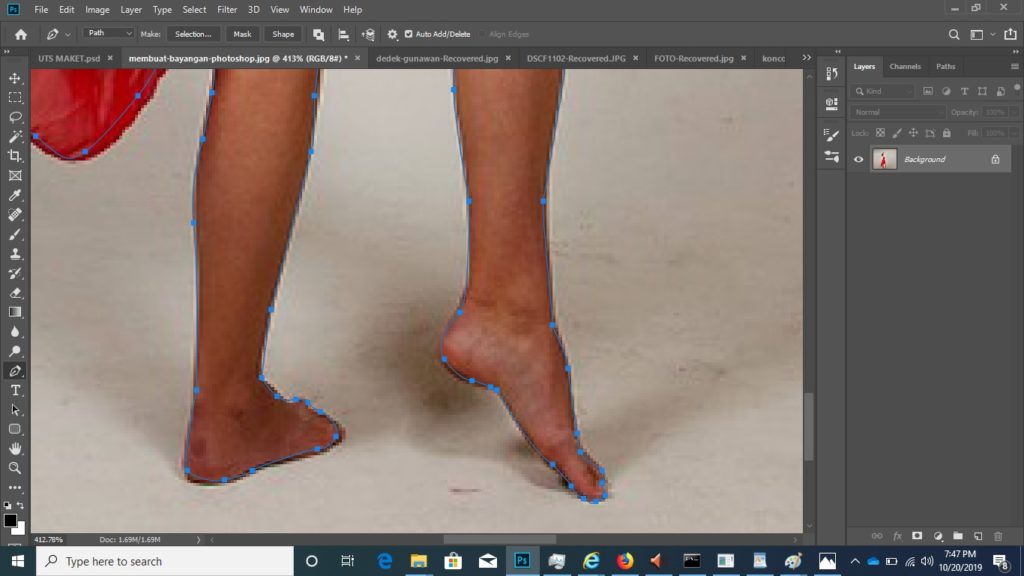 seleksi peen tool