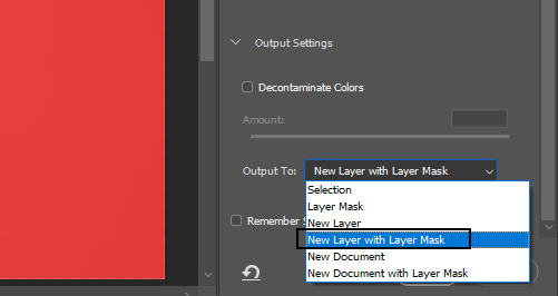 make new layer masking