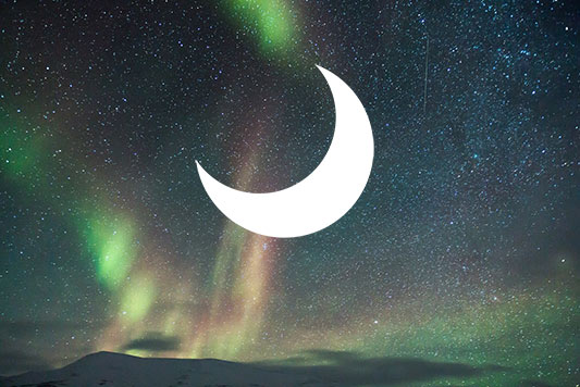 bulan sabit diletakan dilayer mask