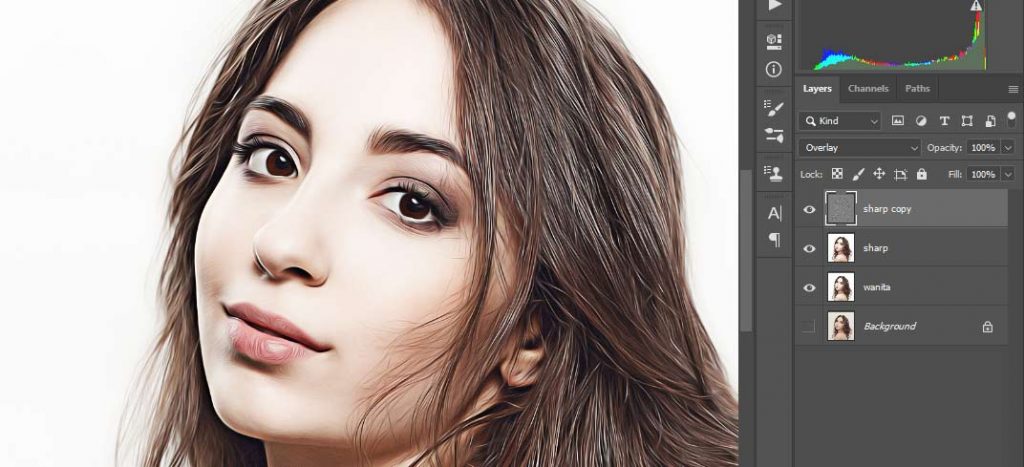 overlay kita ganti edit gambar smudge painting di photoshop