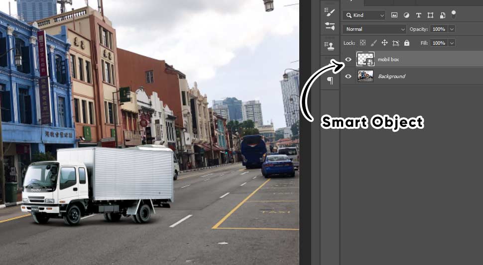 penggunaan smart object di photoshop perspective warp photoshop cc 2020